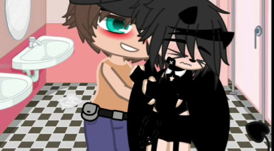 Gay Threesome In The Bathroom | Gacha Club Request from @Aikopornhub