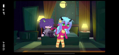 Gacha Futa Succubus fucks Slient Purple Slut into A Succubus