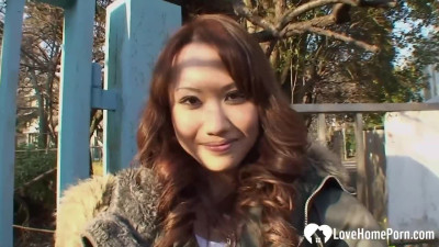 Picked-up Asian lets me nail her slit