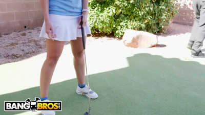 BANGBROS - Rachel Starr Fucks Her Golf Instructor Behind Husbands Back