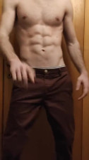 COCK FROM 10 TO 21 CM - CUM AND SCRATCH ON THE ABS!