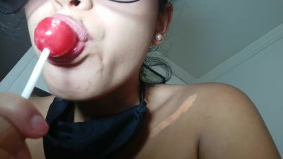 I Suck a Chupa Chups and I want to Feel it inside me