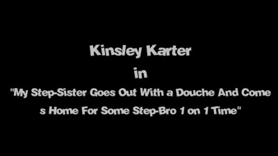 Ebony Stepsister Satisfied with White Cock - Kinsley Karter -