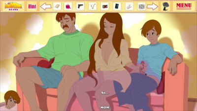 Milftoon Drama - Having sex with Linda next to her husband
