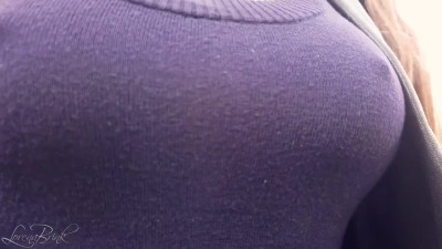Boobwalk, Hard Nipples through Shirt