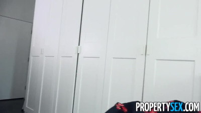 PropertySex Confronting Home Invader with Morning Wood