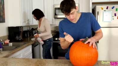 Pumpkin Fuckin Leads to Sex with Hot Babe!