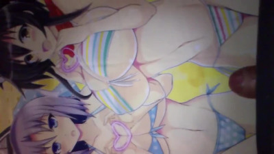 No Clean 1 full year of cum Senran Kagura pillow case cumrag
