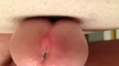 Very close up of my dick cumming at the camera