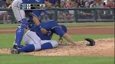Dustin Nippert Takes A Ball off The Dome