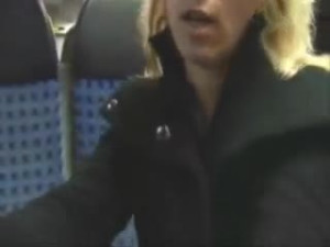 Wild Amateur Girl Gets Facialed On The Train
