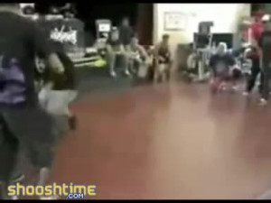 Chubby Breakdancer Takes Himself Out Hard