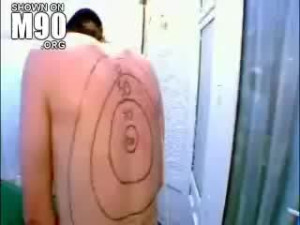 Human target gets arrows to the back