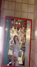 Beautiful Chinese Model - AZhu, public nudity