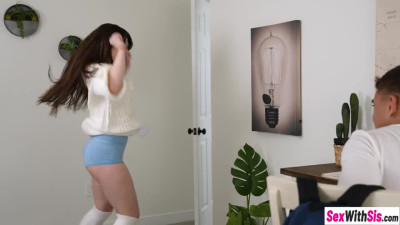 Hot big ass teen stepsister Megan Marx pounded big ass on stepbrothers dick