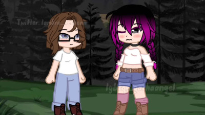 Best friends love in the moonlight-//Lesbian, gacha// +sound