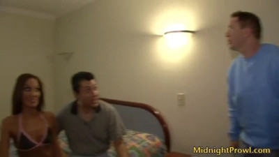 Sexy cum whore spit roast sex scene leaves babe raw