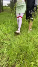 Chinese Girl outdoor exhibitionism BDSM Training 35
