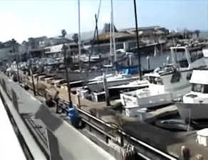 Outdoor Interracial Boat Foursome