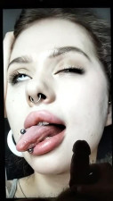 hot big lips insta girl cum tribute