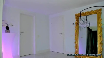 Curvy indian striptease show