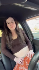 Playing with myself in my car