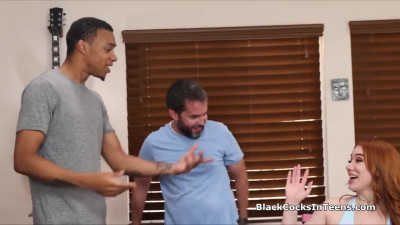 PAWG ginger gf cheating with personal trainers big black cock