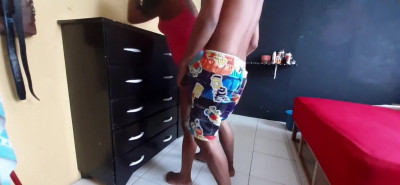 Brazilian Teen Brunette Fucked While Cleaning the House