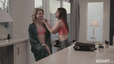 Chanel Camryn and Beverly Hillson in several different sexart lesbian scenes together