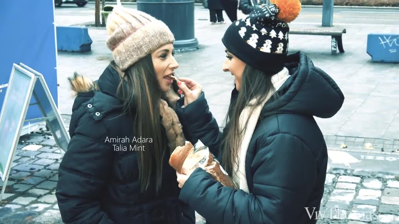 Watch Amirah Adara and Talia Mint on a pink coloured bed in several Xmas lesbian scenes Short Sex Videos - Duration: 21:48 | ePornNEW.