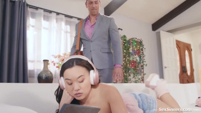 I made the babysitter gush out pussy fluids with my big cock
