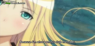 Amazing teen in nylons enjoys hot cumshot