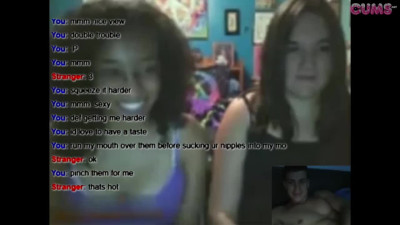 Omegle Porn [Omegle] 2 Girls Watch Him Cum On His Abs