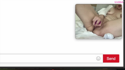 Omegle Porn Platinum Blonde Cutie & Her Purple Dildo