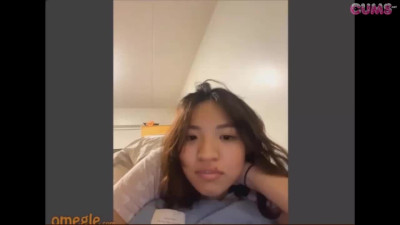 Omegle Porn [Omegle🔊] Cute Asian Fingers & Rubs Her Pussy