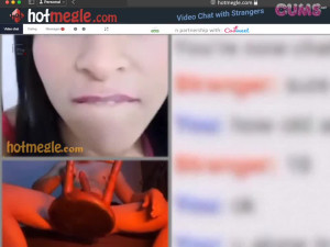 Omegle Porn Sexy Omegle girl has fun with guy