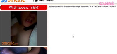 Omegle Porn We make a deal, she shows her face for my cum