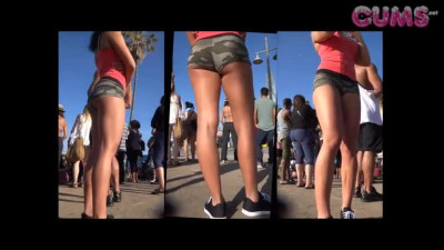 Omegle Porn Fit booty in shorts in public #411062