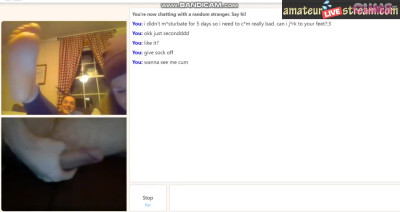Omegle Porn Lots Of Cum For 18yo Feet On Omegle #411484
