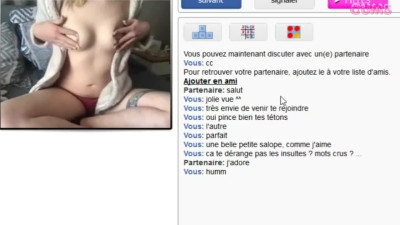 Omegle Porn French Blonde Plays On Bazoocam