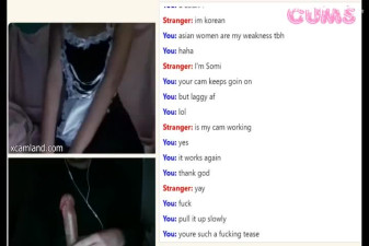 Omegle Porn Asian Slut Talks Dirty Riding Pillow On Omegle