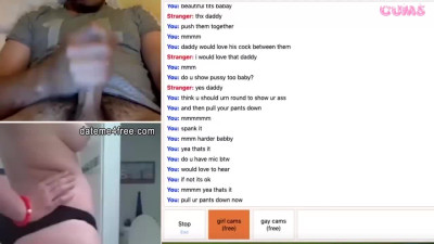 Omegle Porn Horny Bitch Fingering Her Shawed Wet Pussy