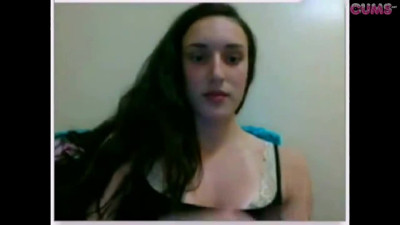 Omegle Porn Hot Brunette Plays On Omegle