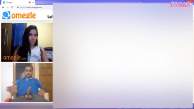 Omegle Porn Omegle teasing indian girl and jerking for two teens