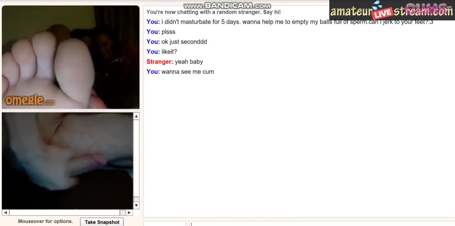 Watch Omegle Porn Teens Helping Huge Cock Cum With Their Feet Short Sex Videos - Duration: 02:17 | ePornNEW.