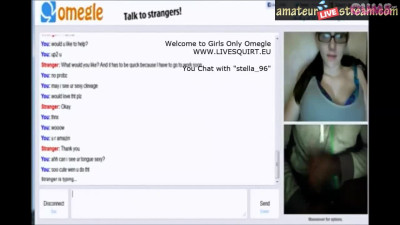 Omegle Porn Beautiful Big Tits On Babe With Glasses On Omegle #423473