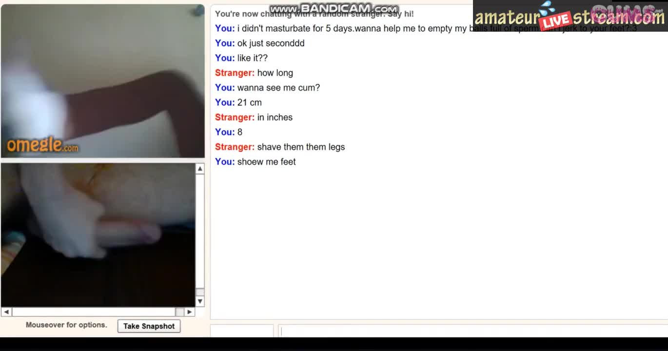 Watch Omegle Porn Girls Show Feet Guy Cums On Omegle #424027 Short Sex Videos - Duration: 02:06 | ePornNEW.