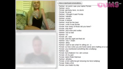 Omegle Porn Hot California Blonde With Buttplug Bating On Cam