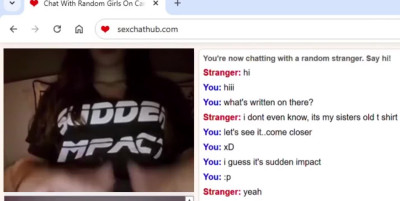 Amazing brunette teasing and flashing random chat