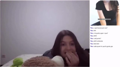 Omegle Porn Horny Brunette On Omegle